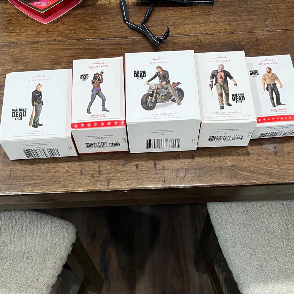 Hallmark The Walking Dead Character Ornament Collection bundle